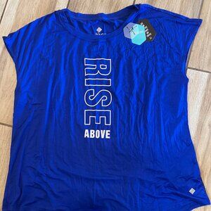 NWT LulaRoe Rise Collection Tenacious Top, Sleeveless Size XL, Royal Blue